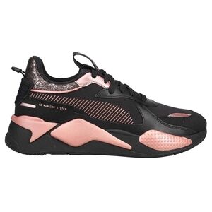 Puma Women's Black and Pink Sneakers